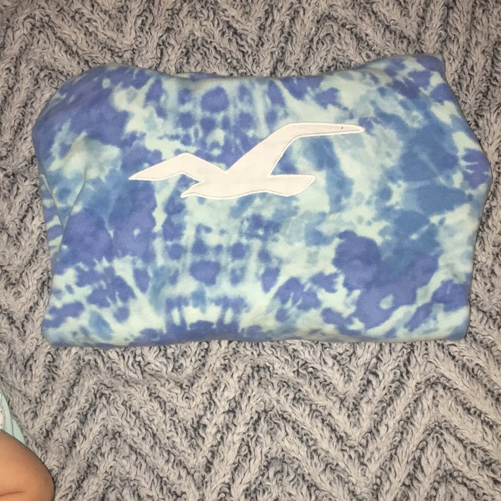 Blue Tie Dye Hollister Hoodie